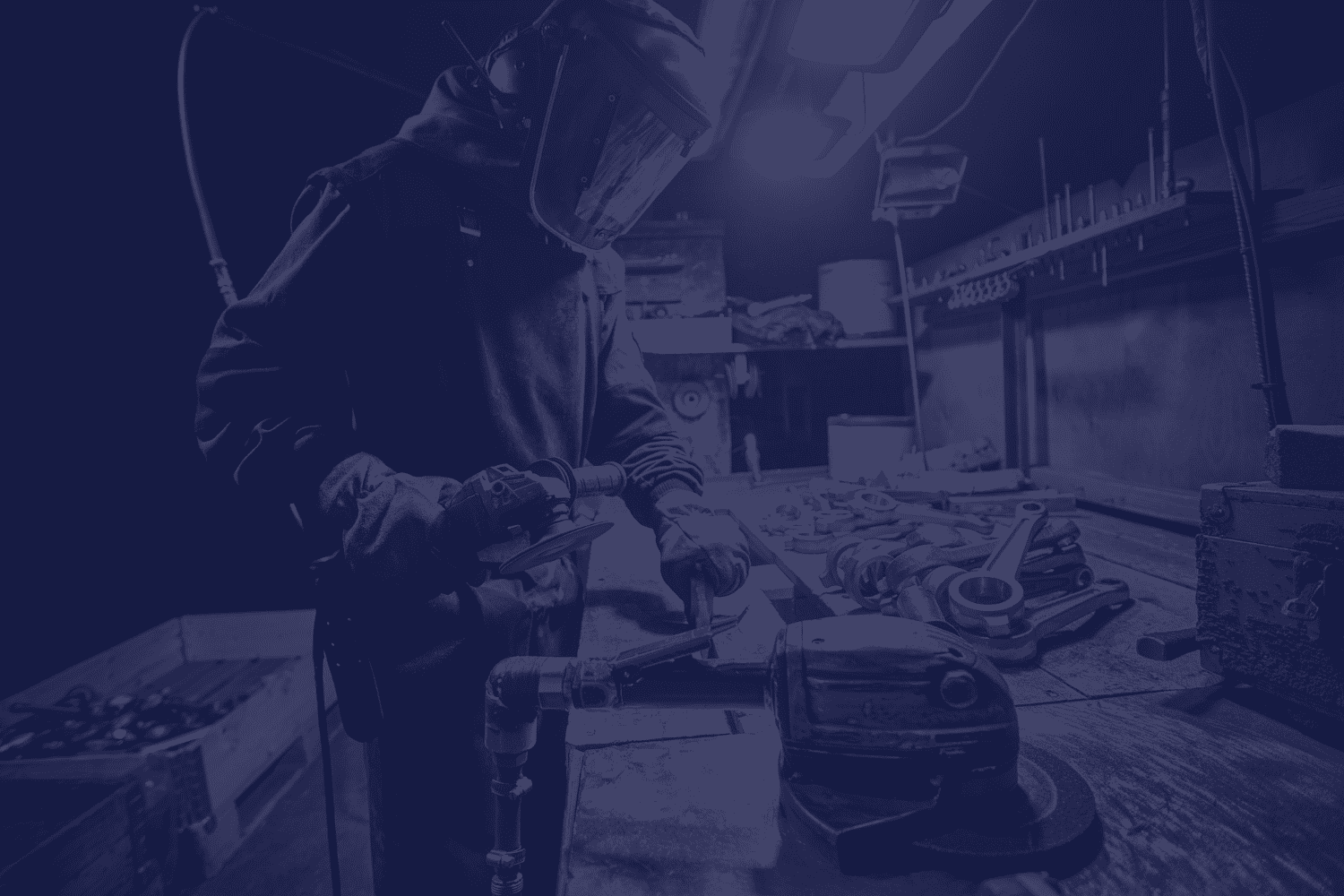 Fabrication in progress at the Nipun Engineering workshop